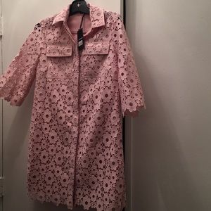 Whistles Pink Lace Dress